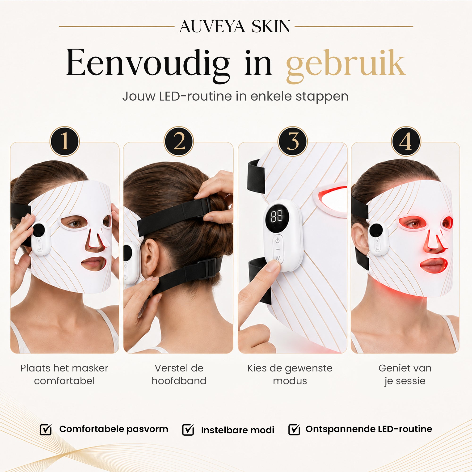 Auveya® Led Masker White