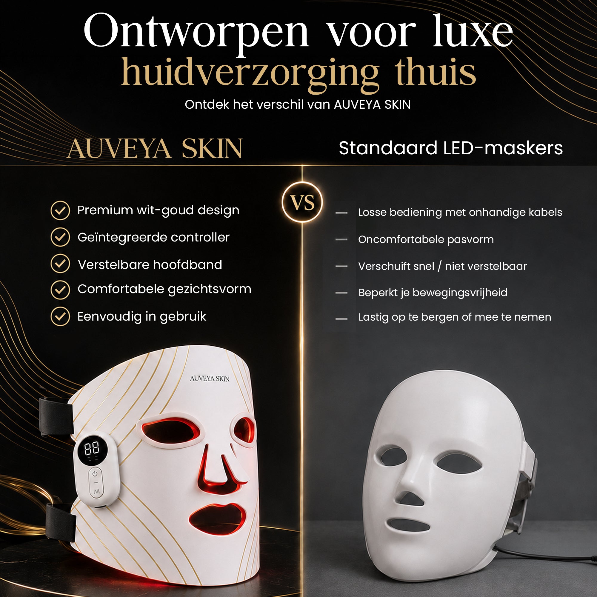 Auveya® Led Masker White