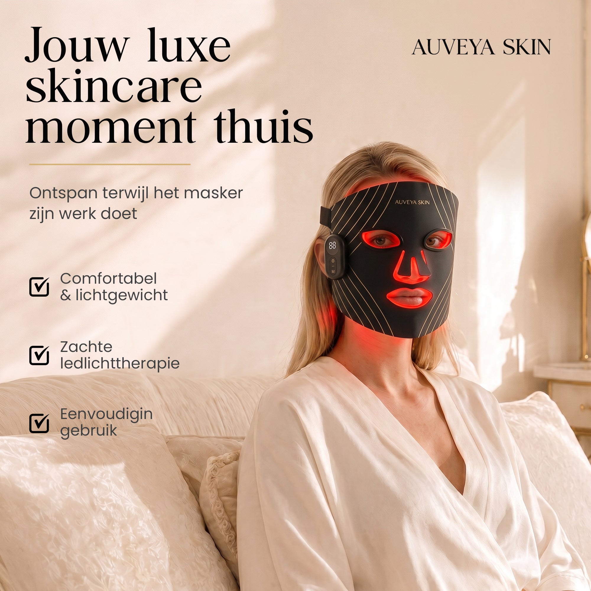 Auveya® Led Masker Black