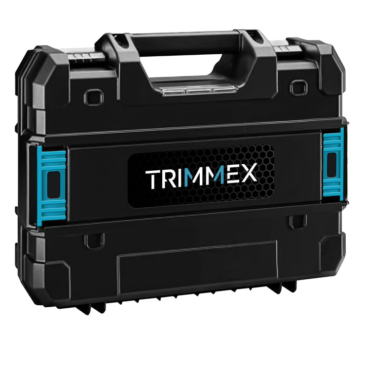 Chargeur de batterie électrique Trimmex® - Chargeur de batterie inclus et deux batteries puissantes (2,0 Ah)