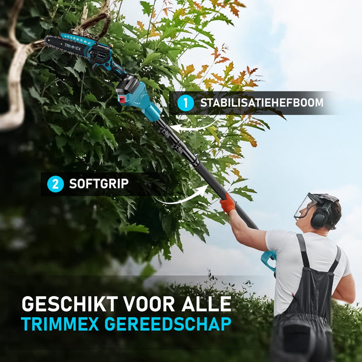 Trimmex® Telescopische Snoeisteel - Équipement pour tous les accessoires Trimmex