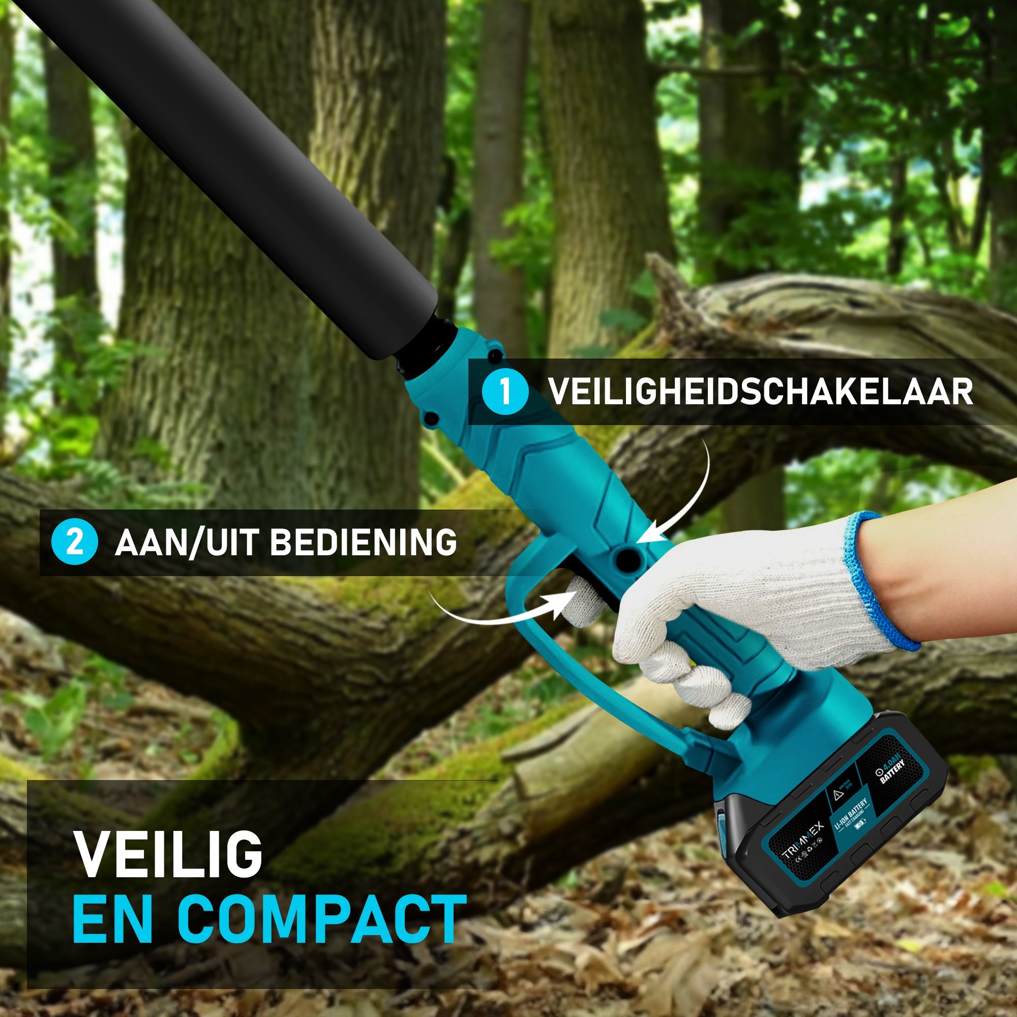 Trimmex® Telescopische Snoeisteel - Équipement pour tous les accessoires Trimmex